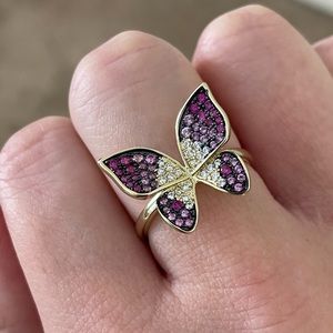 Brand New Melinda Maria Butterfly Ring Size 9